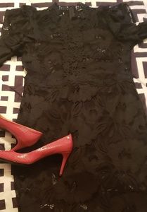 Head Turning Black Lace Dress